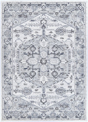 Colony Medal Grey White Rug