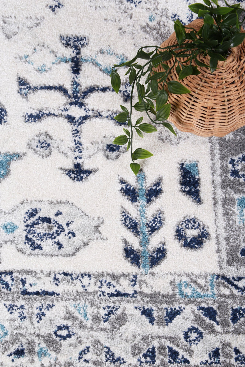 Colony Corner Cream Blue Rug