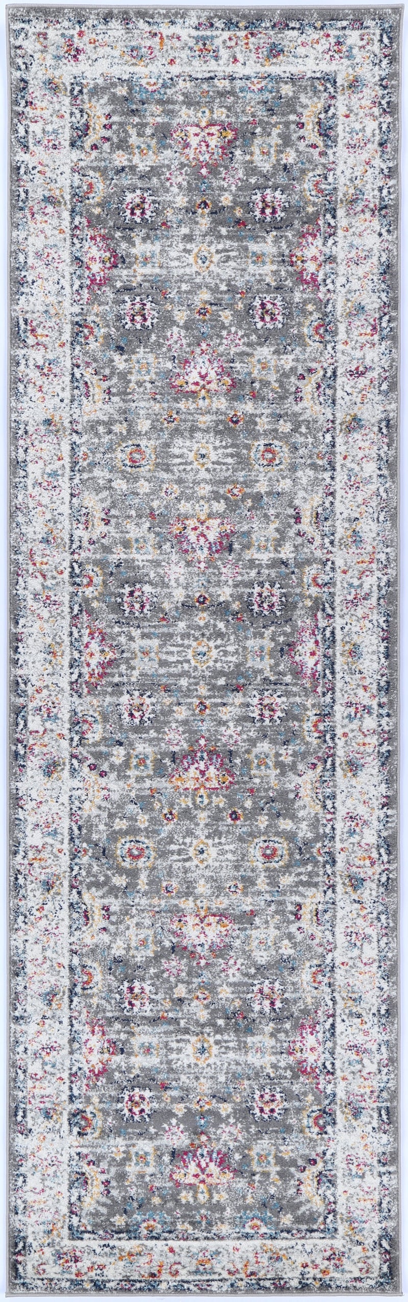 Colony Floral Grey Multi Rug