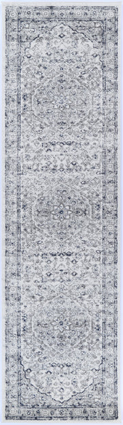 Colony Medalion Floral Cream Navy Rug