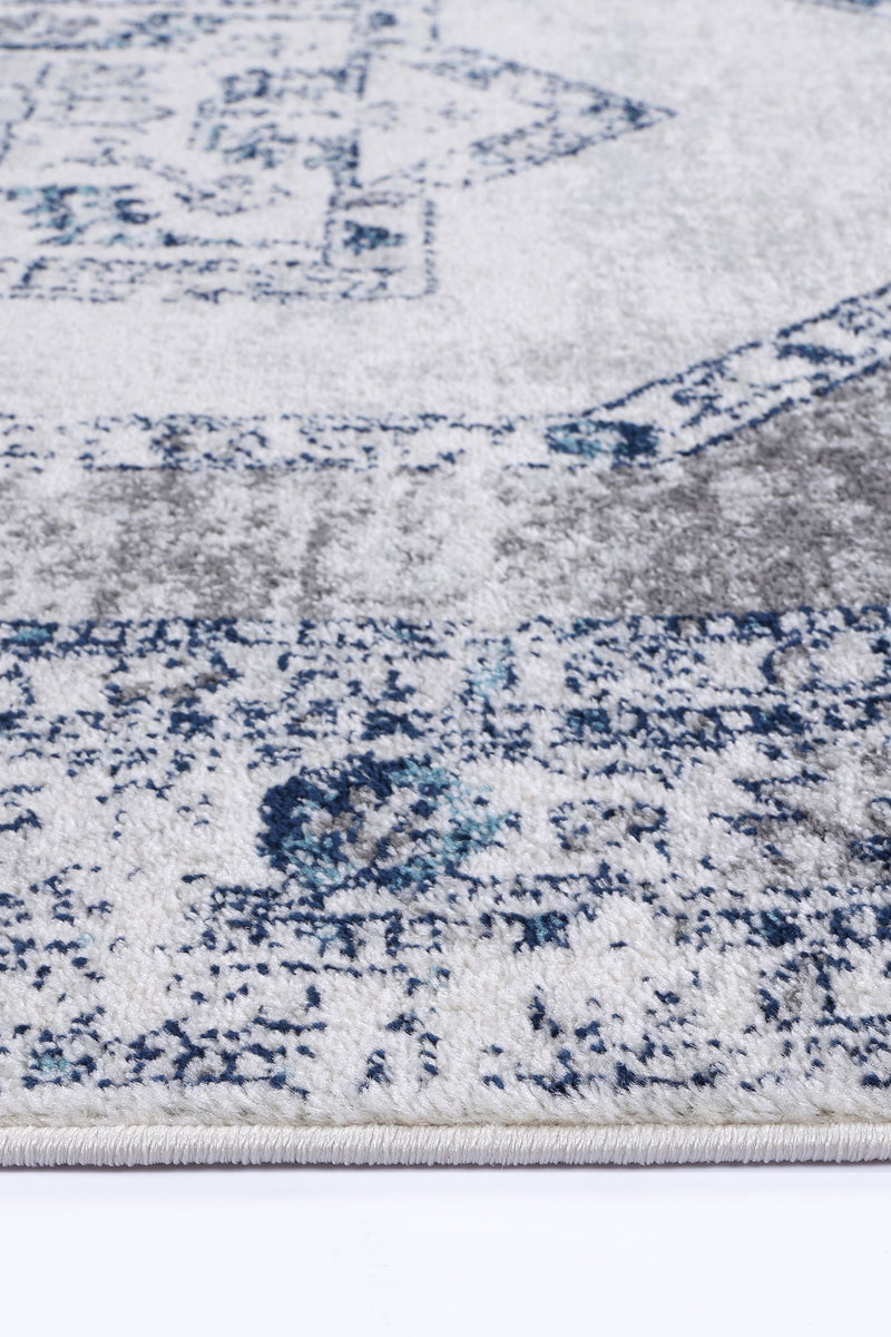 Colony Tribal Navy Cream Rug