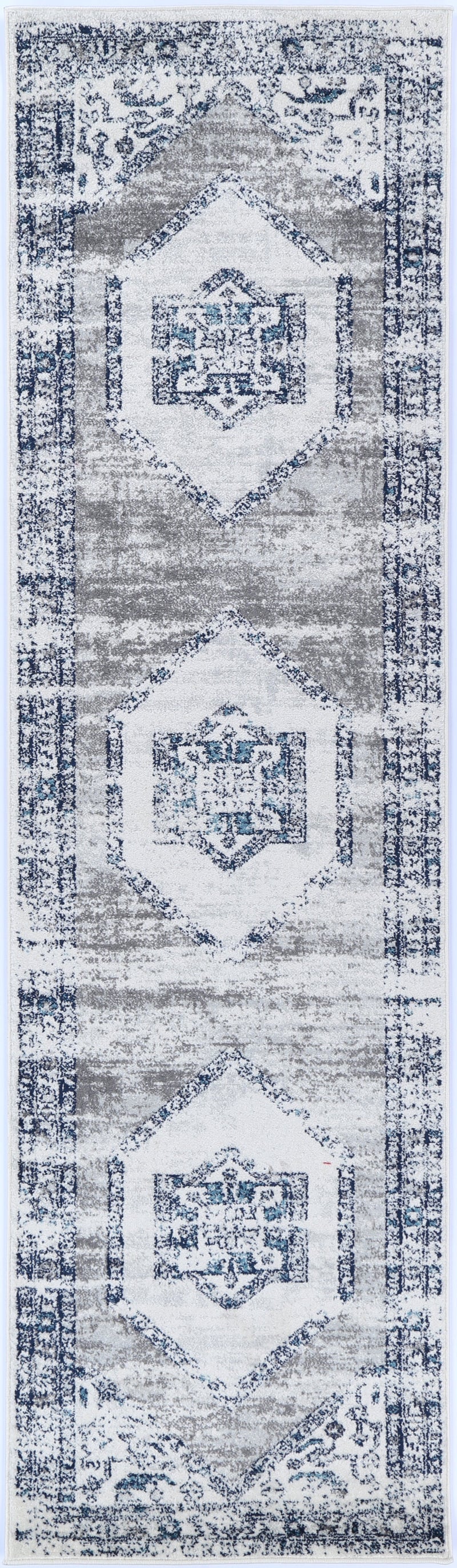 Colony Tribal Navy Cream Rug