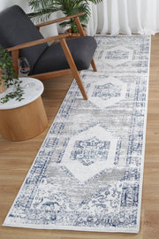 Colony Tribal Navy Cream Rug
