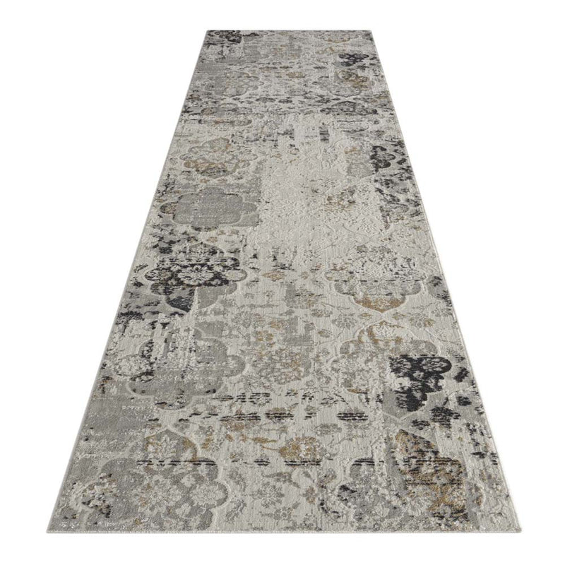 Portise Greenwood Grey Beige Rug
