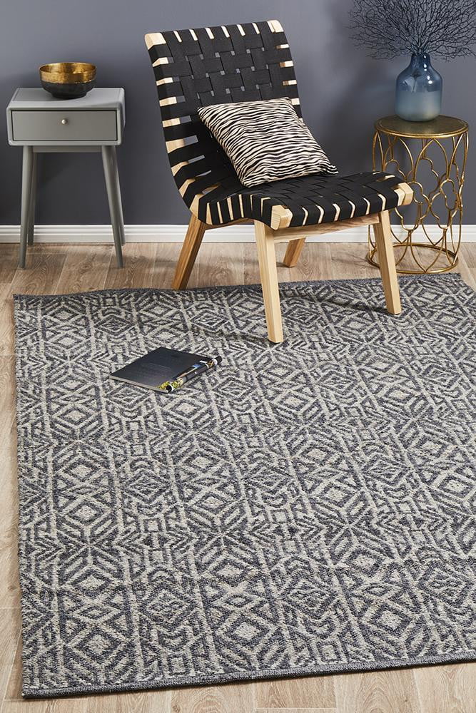 Artifact Samarmy Graphite Cobolt Grey Rug
