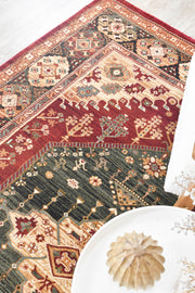 Riviera Master Red Green Rug