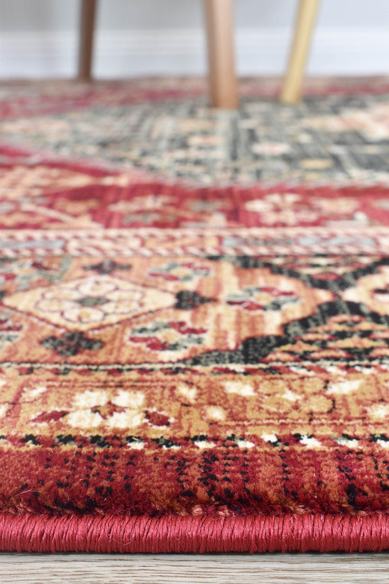 Riviera Master Red Green Rug