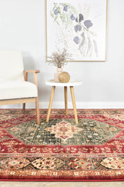 Riviera Master Red Green Rug