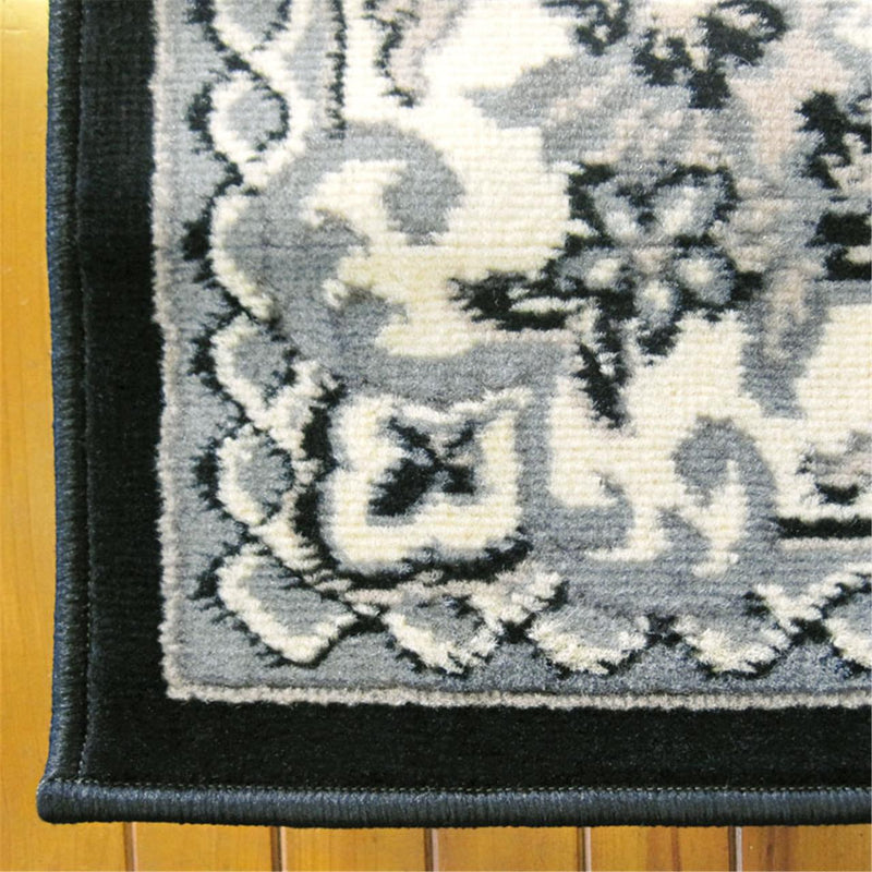 Medori Floral Black Rug