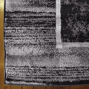 Medori Twist Black Runner Rug