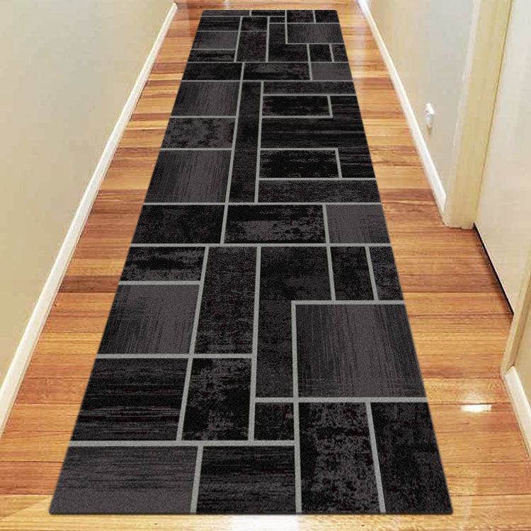 Medori Twist Black Runner Rug