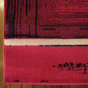 Medori Twist Red Runner Rug