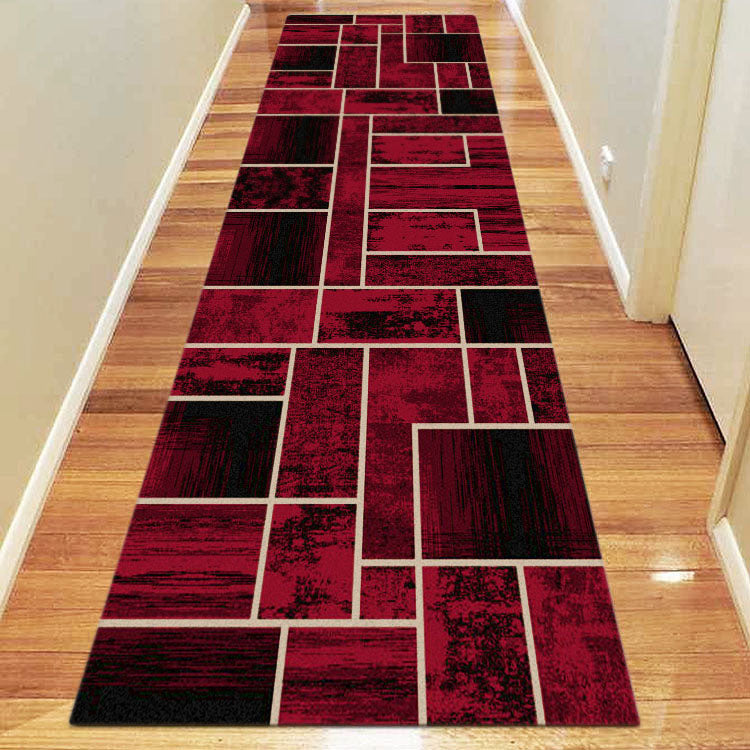 Modern Red Runner Rug Modern Classic Black Red Runner Rug — SydneyRugsOnline