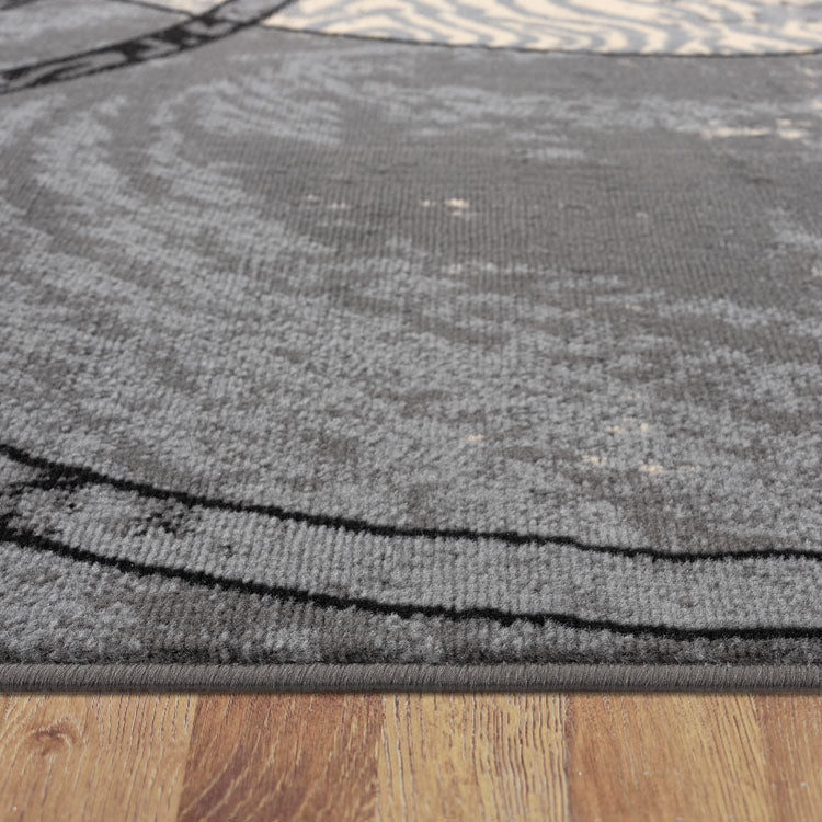 Medori Radiation Grey Runner Rug
