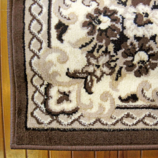 Medori Floral Brown Runner Rug