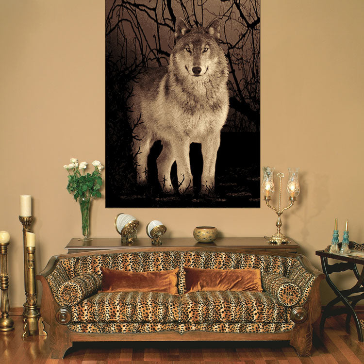 Medori Wolf Black Rug