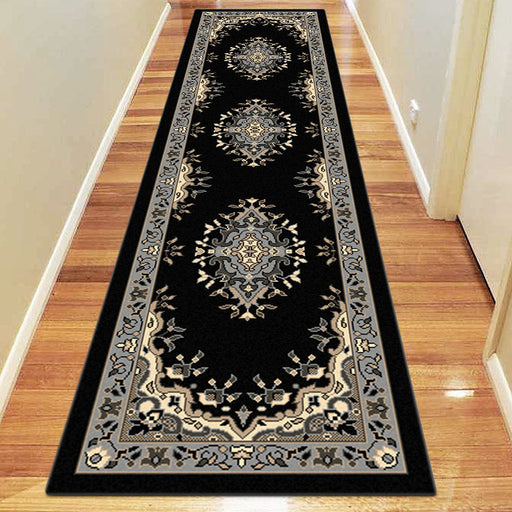 Medori Zeal Black Runner Rug