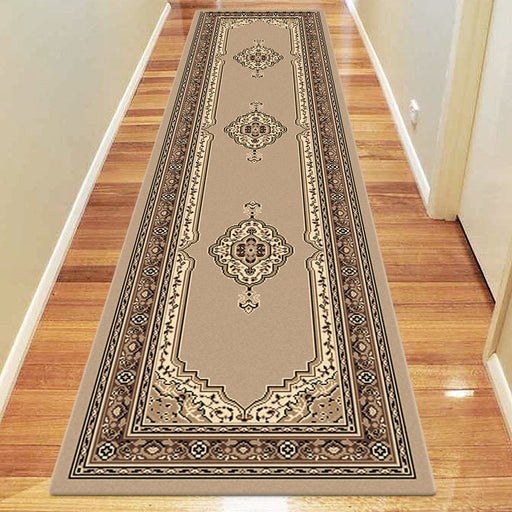 Medori Mettle Beige Runner Rug