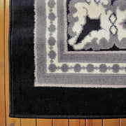Medori Craze Black Runner Rug
