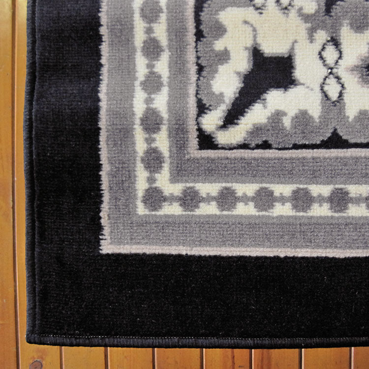 Medori Craze Black Runner Rug