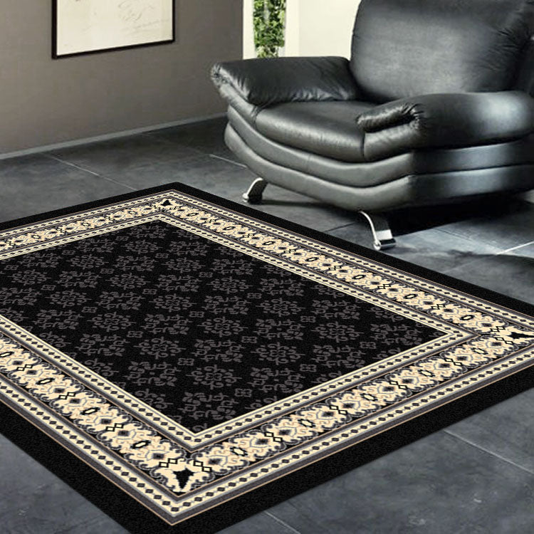 Traditional Classic Black Rug — SydneyRugsOnline