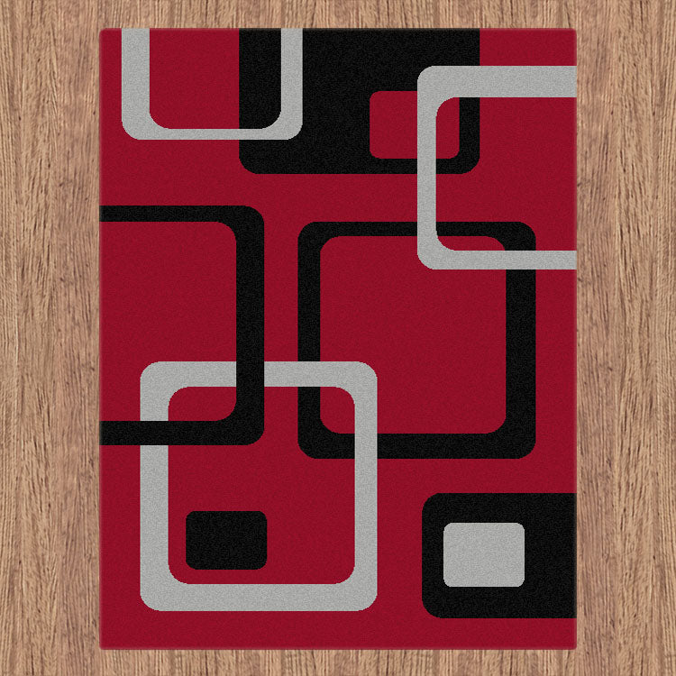 Medori Swing Red Runner Uniart Rug
