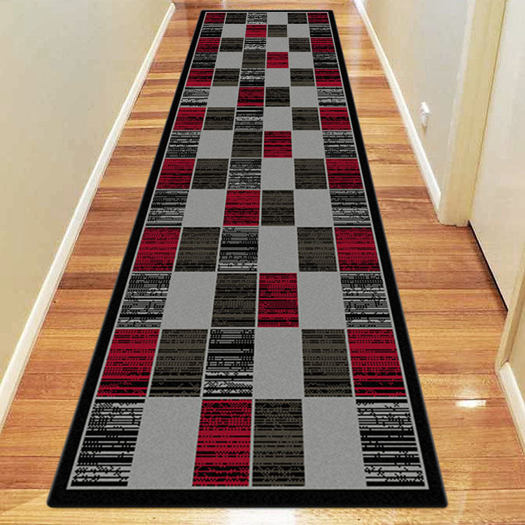 Medori Slot Red Runner Rug