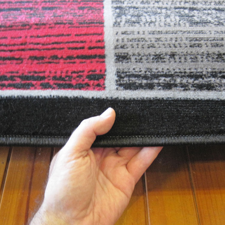 Medori Slot Red Runner Rug