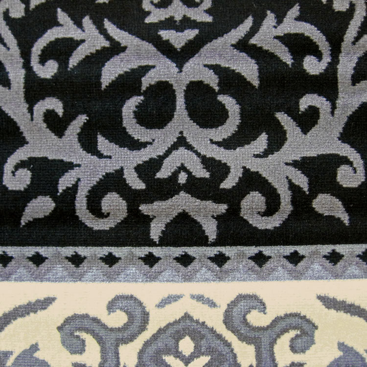 Medori Coral Black Runner Rug