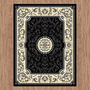 Medori Coral Black Rug