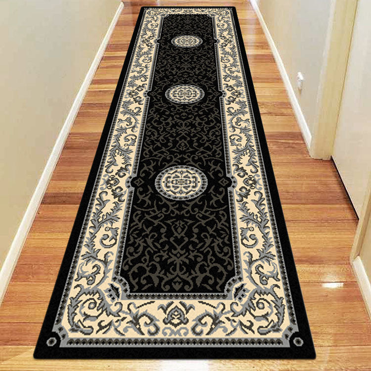 Medori Coral Black Runner Rug