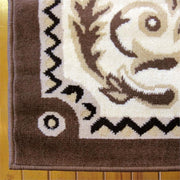 Medori Coral Brown Runner Rug