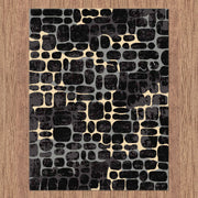 Medori Garnet Black Rug