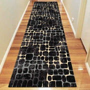 Medori Garnet Black Runner Rug