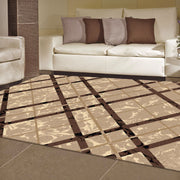 Medori Maroon Beige Rug