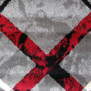 Medori Maroon Grey Runner Rug