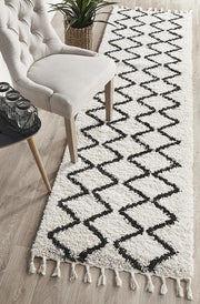 Xanthous White Runner Rug