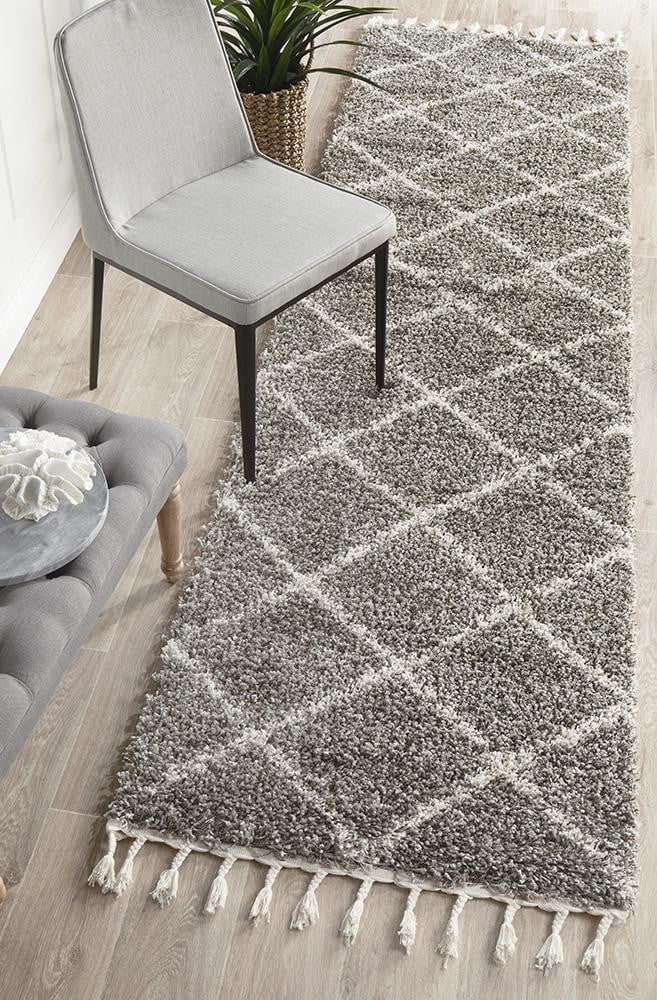Buff Grey Runner Rug