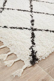 Buff White Runner Rug