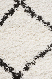 Buff White Runner Rug