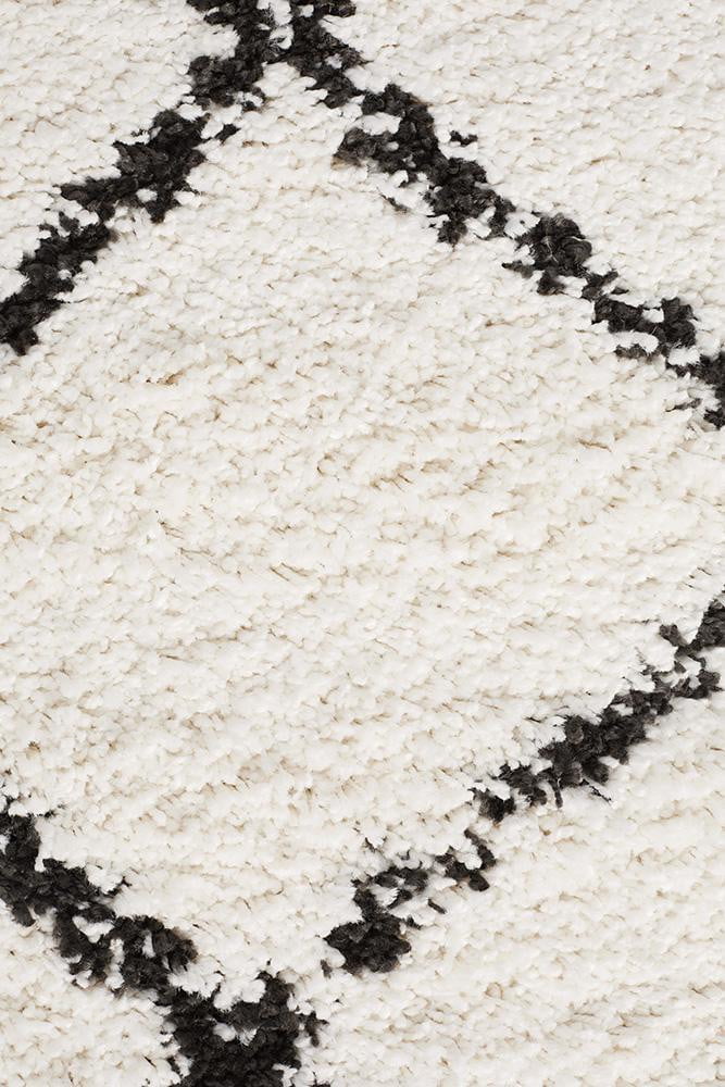 Buff White Runner Rug