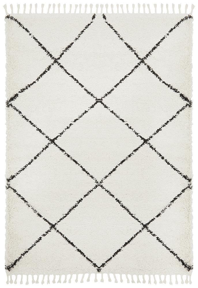 Buff White Rug