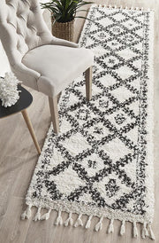 Bisque White Runner Rug