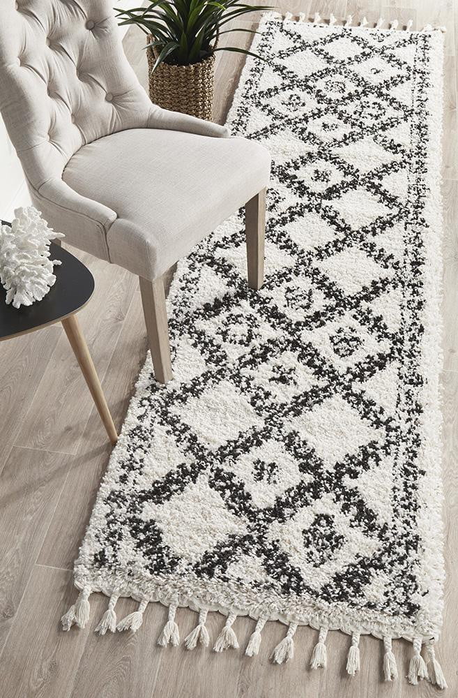 Bisque White Runner Rug