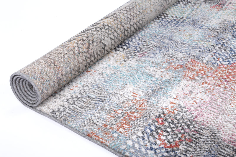 Chamber Ernesto Grey & Terracotta Tribal Rug