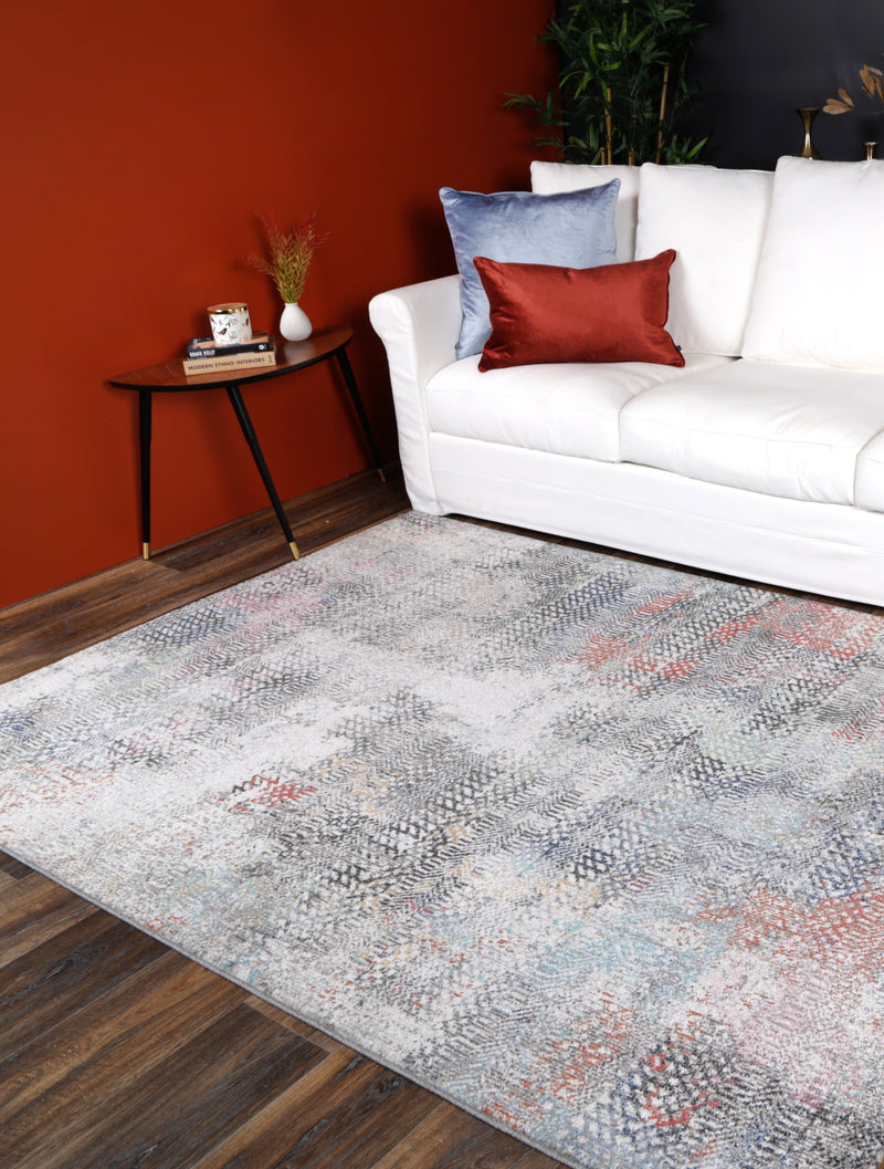 Chamber Ernesto Grey & Terracotta Tribal Rug