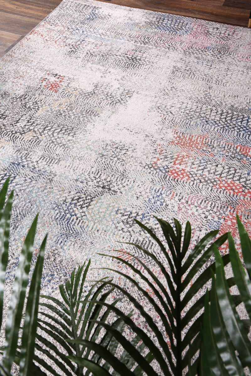 Chamber Ernesto Grey & Terracotta Tribal Rug