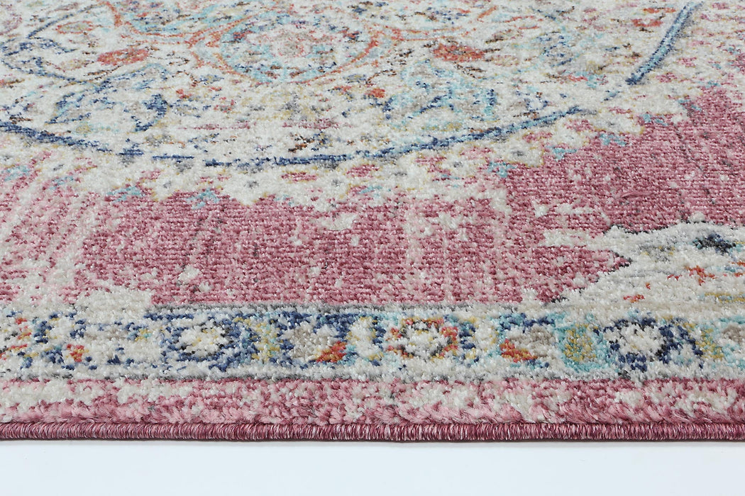 Chamber Hollow Medalion Transitional Blush Rug
