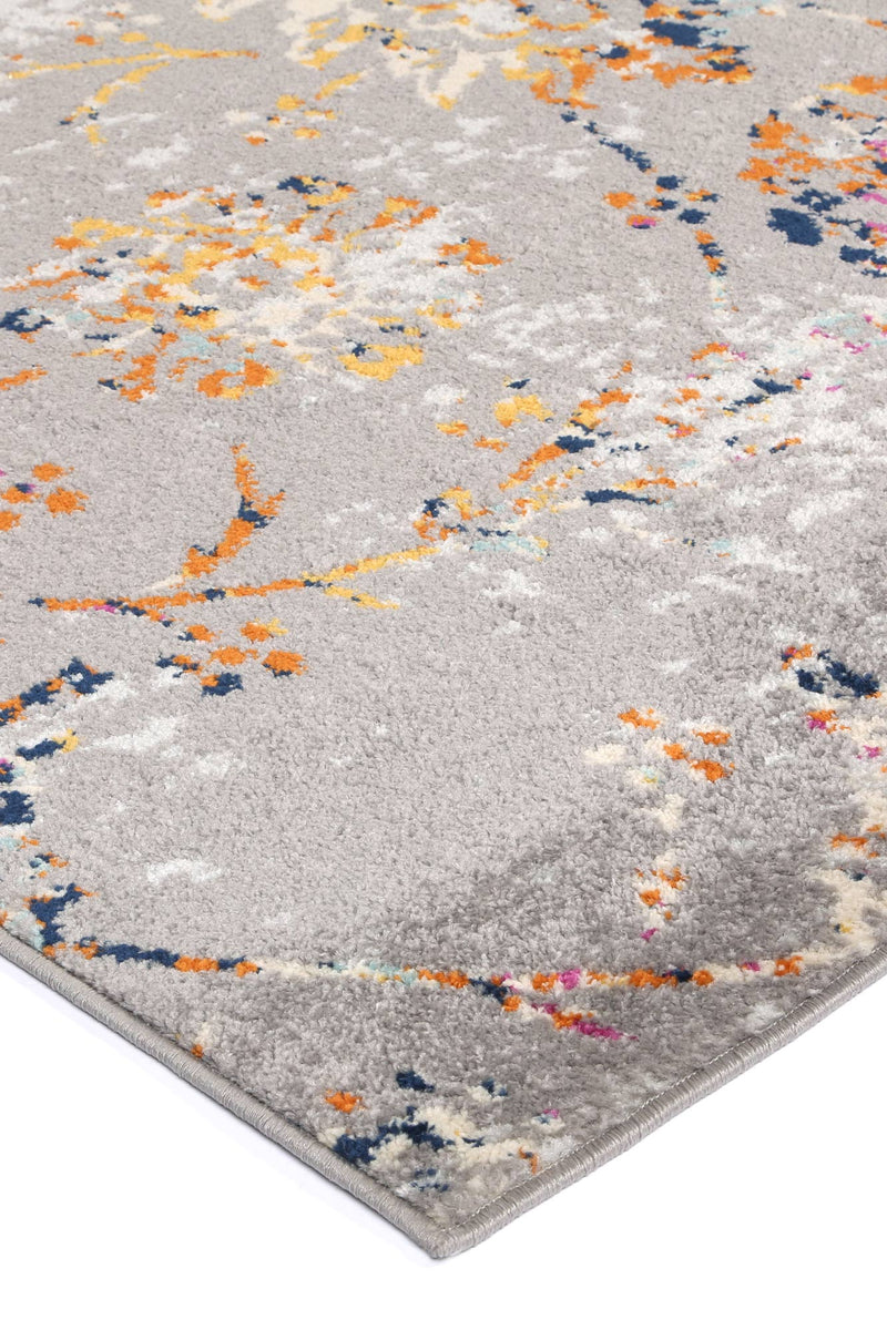 Sassily Rubra Floral Multi Runner Rug