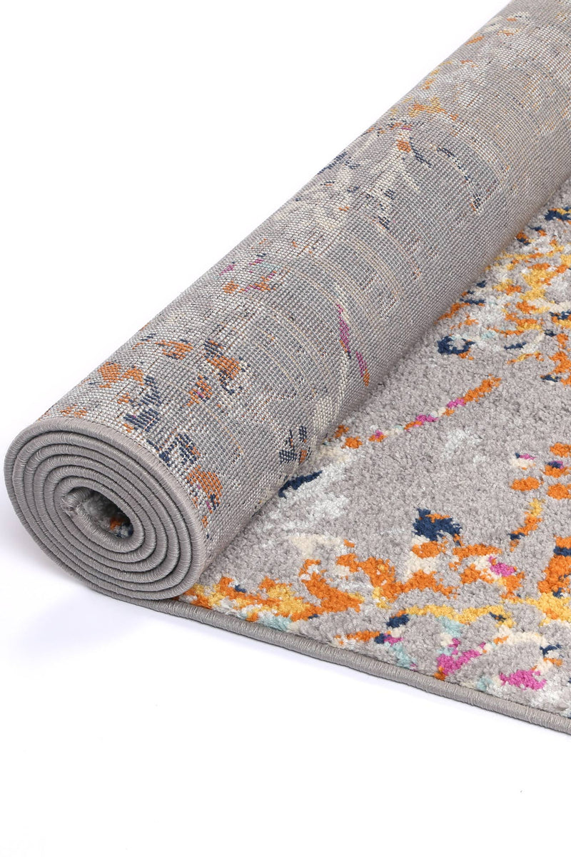 Sassily Rubra Floral Multi Runner Rug